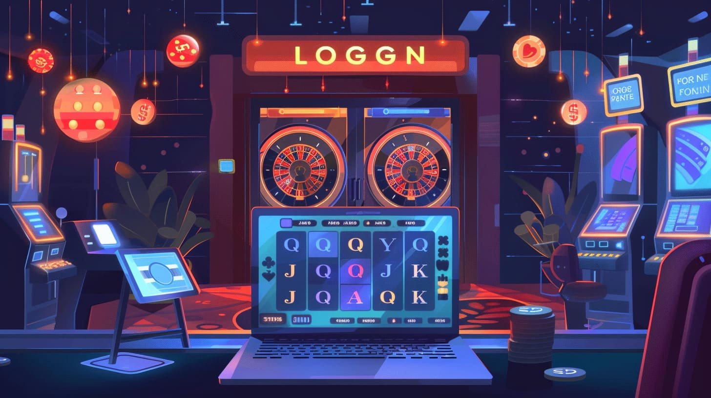 Antarmuka aplikasi Android abutogel yang menampilkan meja live dealer dan menu navigasi